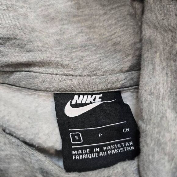 Nike Hoodie Women's Small Gray Funnel Neck Long Sleeve Pullover Gorpcore Stretch - Picture 5 of 7